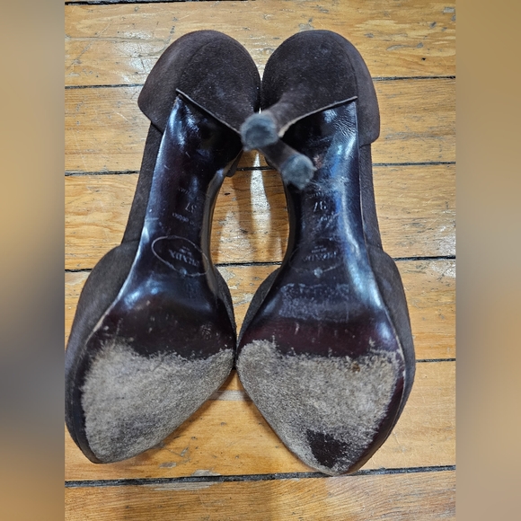 Prada Suede Heels 37 - Picture 5 of 9
